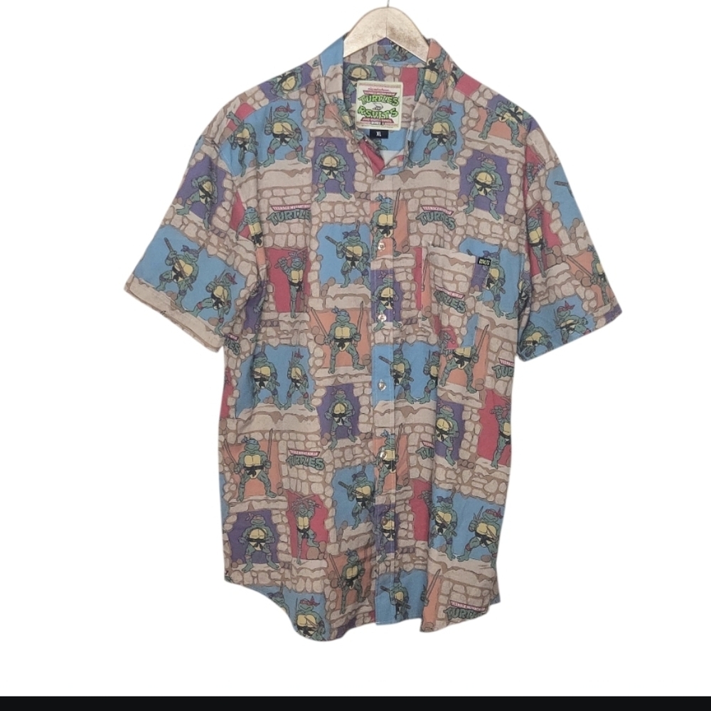 RSVLTS Teenage Mutant Ninja Turtles "Cowabunga Covers" Kunuflex Buttoned Down